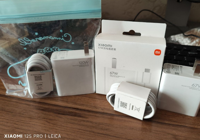 小米手機120W、67W充電器